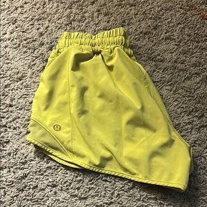 Lululemon Yellow Athletic Shorts